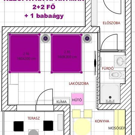 Kleopatra Apartman Hajdúszoboszló Zewnętrze zdjęcie